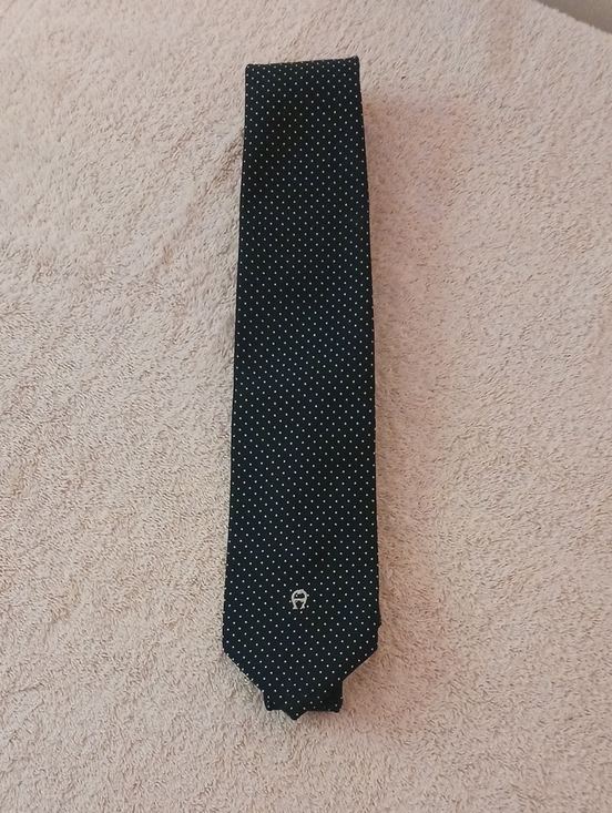 Etienne Aigner Other - Etienne Aigner Black Tie with White Microdots
